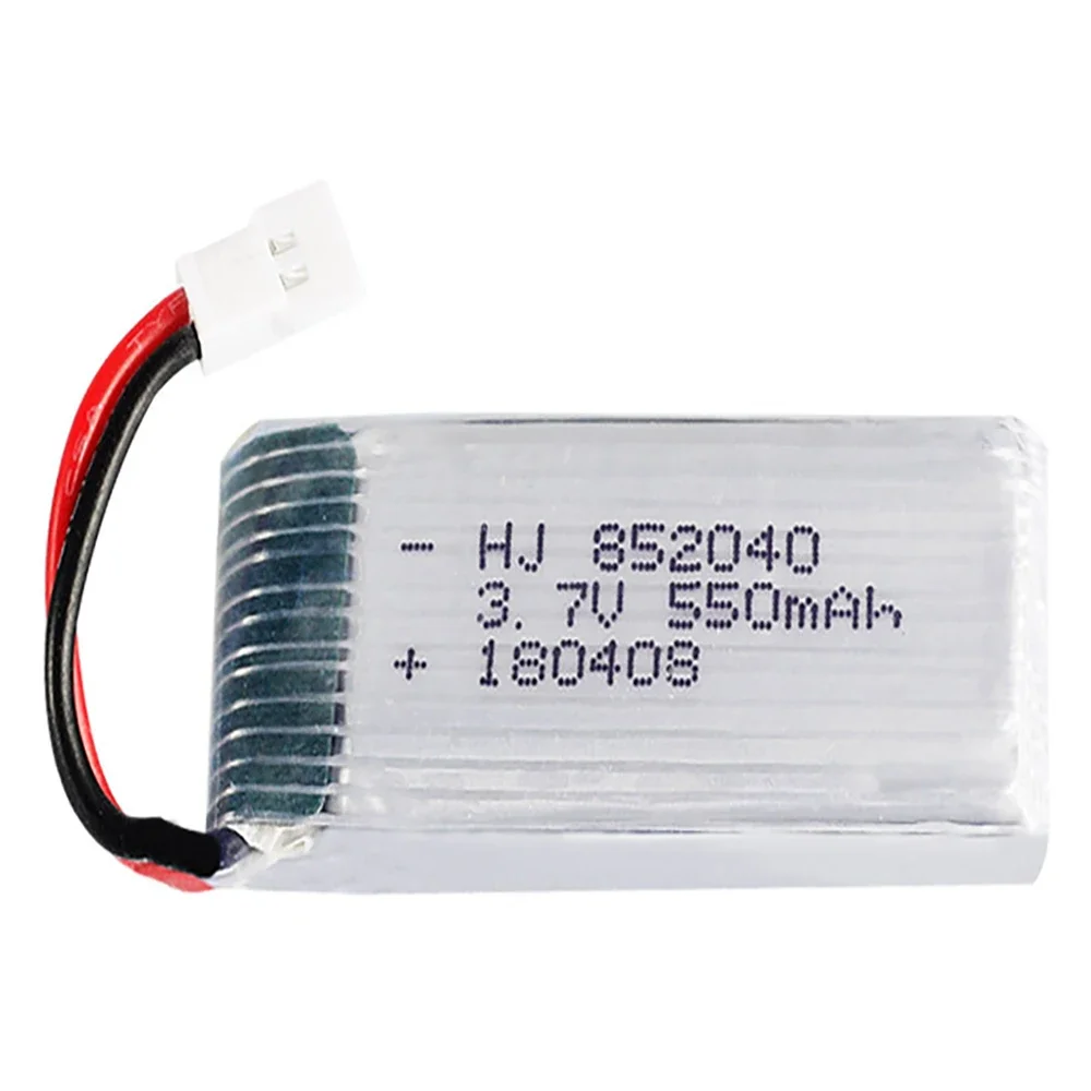 3.7V 550mAh 852040 Lipo Battery with Charger for JXD 523 523W H43WH RC Drone Helicopter Spare Parts 3.7V 1S Battery XH2.54