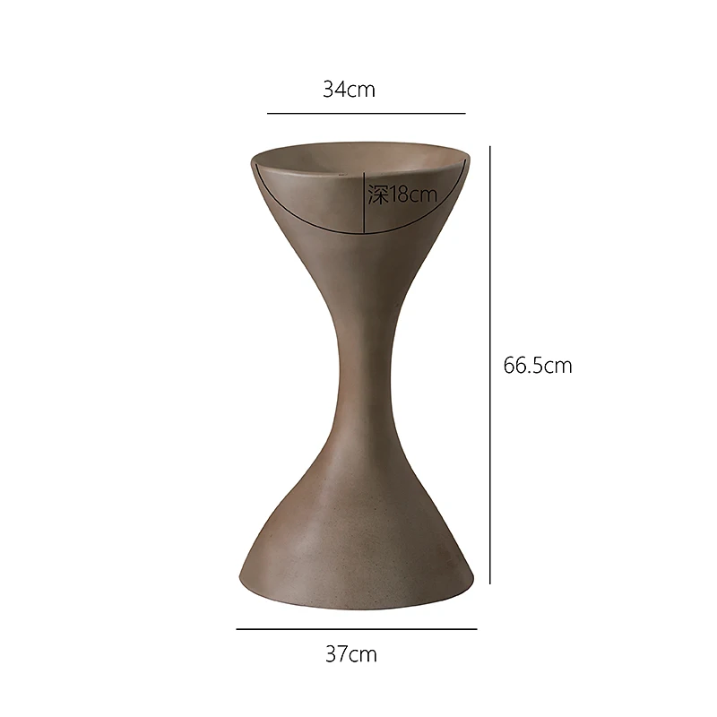 Factory Direct 2026 Top YXY Vaso da terra in legno massello extra large, ornamento per soggiorno, decorazione per composizioni f