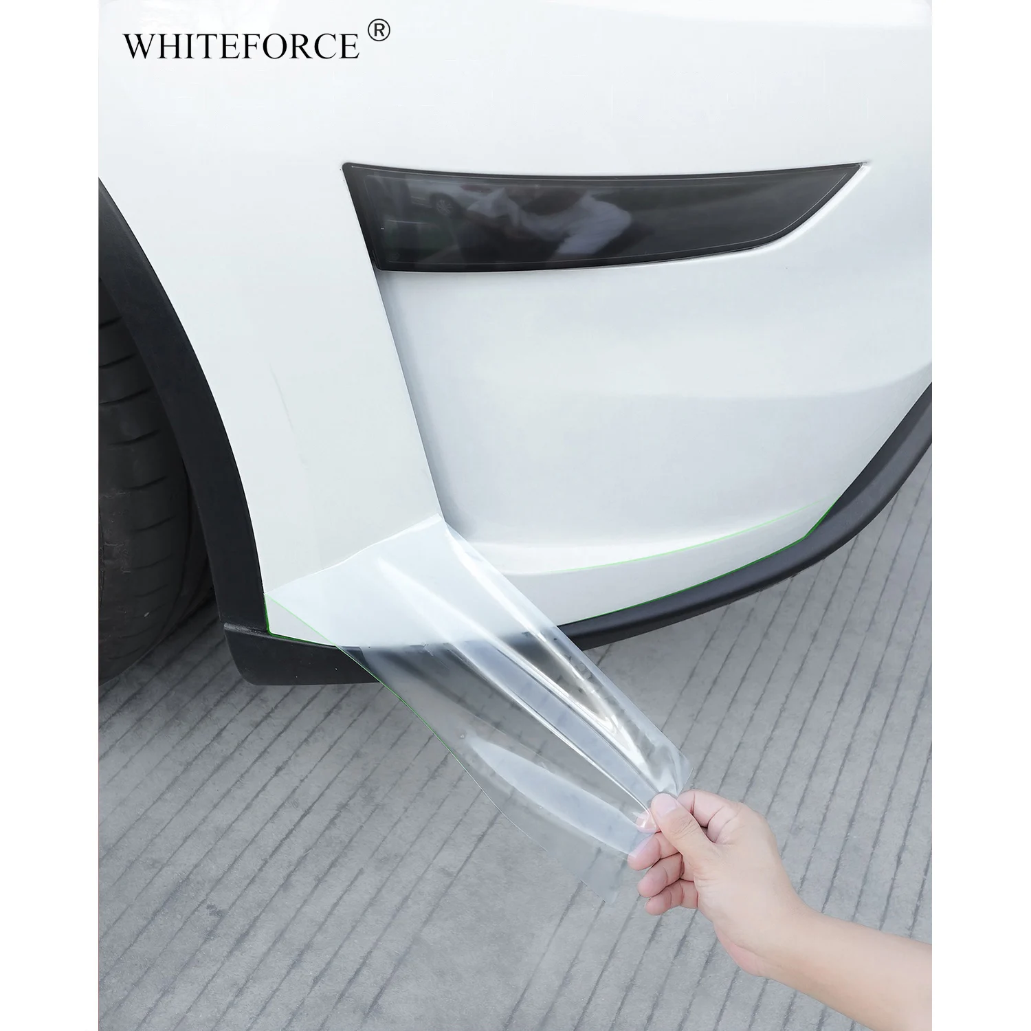For Tesla Model Y Juniper Front Bumper Sides Corner TPU Protector Film New Model Y 2025 Anti-Scratch Film Invisible Car Clothing