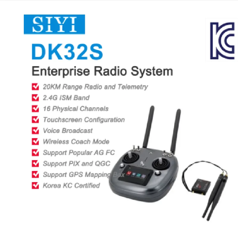 Koreański nadajnik system radiowy z certyfikatem KC DK32S klasy korporacyjnej z telemetrią komercyjną dr one 2.4G 20K