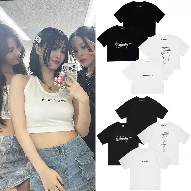 Kpop Twice Misamo Do not touch O Neck Tops T Shirt Wednesday Tee Funny Casual Print Fashion T-Shirt Clothes