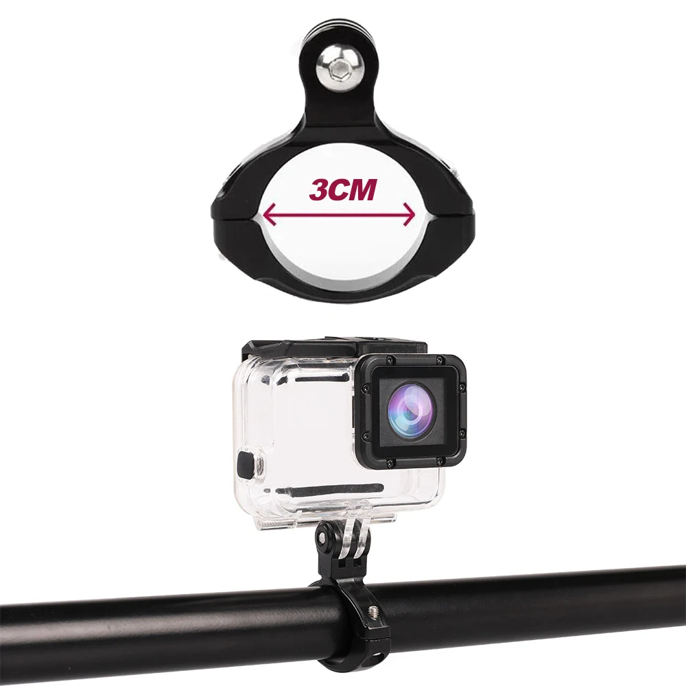 For GoPro Bike Handlebar Mount Aluminum Clamp For GoPro Hero 13 12 11 10 9 DJI Action 3 Insta360 X4 X3 Action Camera Accessories