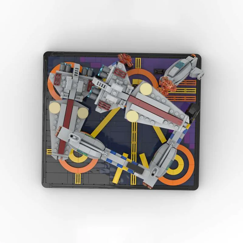 961pcs MOC Battle Coruscant Micro Venator Star Model Building Christmas gift blocks toy Construction Assemble DIY idea Kids