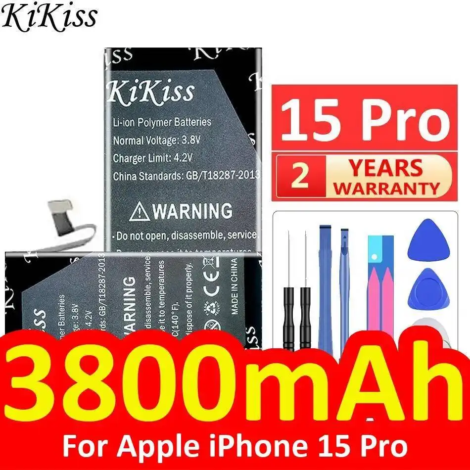 3800mAh Mobile Phone Battery Long-Lasting Performance For Apple iPhone 15 Pro