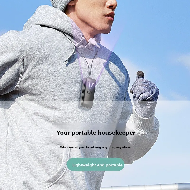 Mini Neck Negative Ion Air Purifier Portable Dust Removal To Remove Second-hand Smoke Allergens