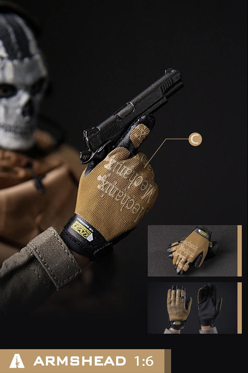 Armshead 1/6 Soldat Special Forces Taktische Handschuhe Armee Military Dichtung Deltas Alphas Stretch Handschuhe Für 12 "Action Figur Modell