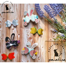 Panalisacraft Cute Rabbit ear bow Metal Cutting Dies Stencils DIY Scrapbooking/album Decorative Embossing DIY Paper Cards