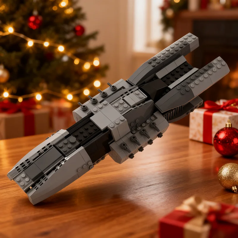 414pcs MOC Battlestar Galactica Adamant Class Frigate Model Building Blocks Creative DIY Collection Assemble Craft Education 3D