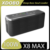 XDOBO X8 Max TWS Subwoofer Power Bank Features 100W Ultra High Power Bluetooth Compatible Wireless Speaker Support USB/TF/AUX