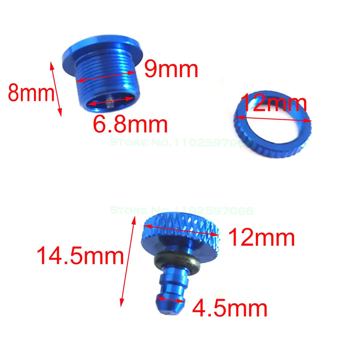 2pcs* Super Fuel Plug/Fuel Dot with Fuel Filler Nozzle D4 x d12 3 Color for RC Airplane Boat Car