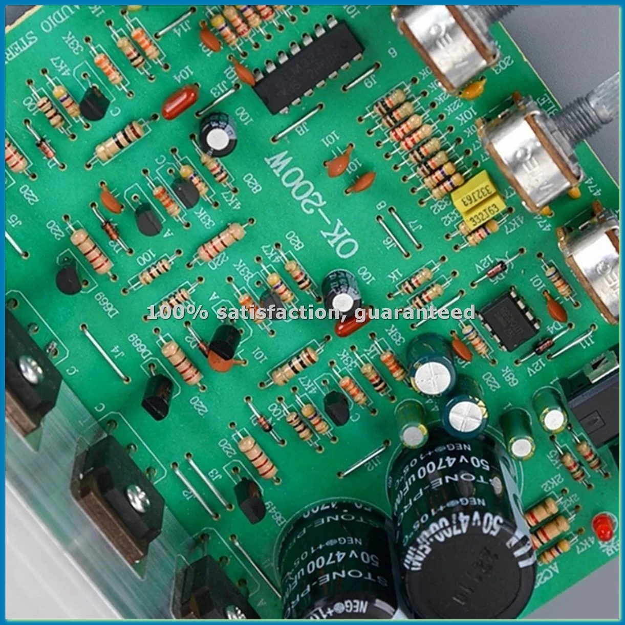 New OK200W 2Channel 4-8Ohm Amplifiers Module Board Double Group AC18-26V 2 Channel Power Amplifiers Board Finished B-ABWO