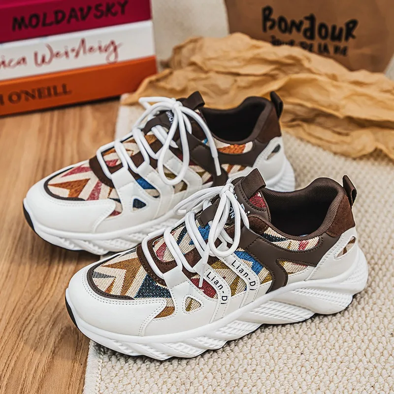 

Модная мужская обувь разных цветов, мужские неуклюжие кроссовки больших размеров, кроссовки для бега на толстой подошве, уличные кроссовки на платформе для фитнеса, новые