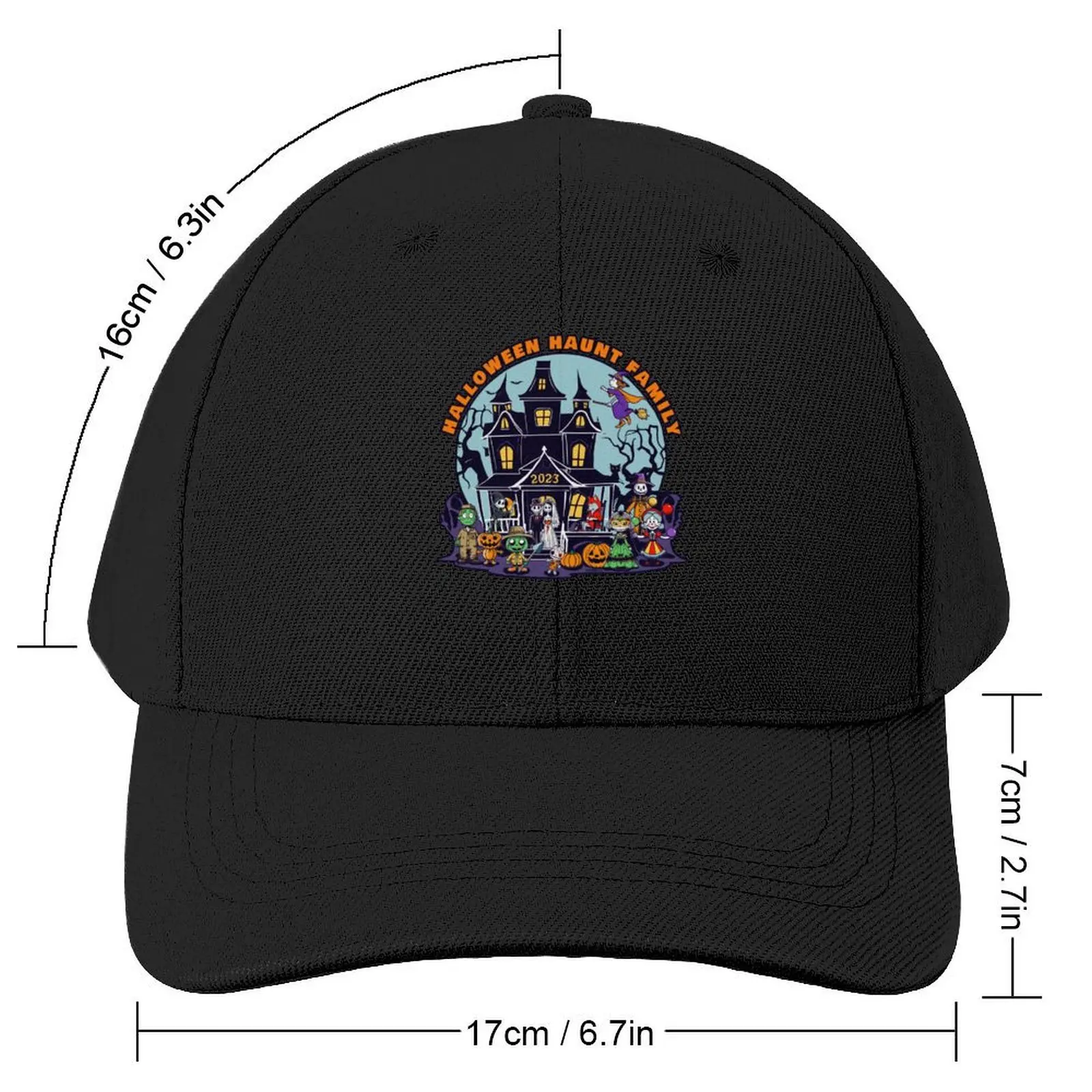 This Halloween Haunt Family 2023 design is available exclusively for members of the official Halloween Haunt Family Baseball Cap