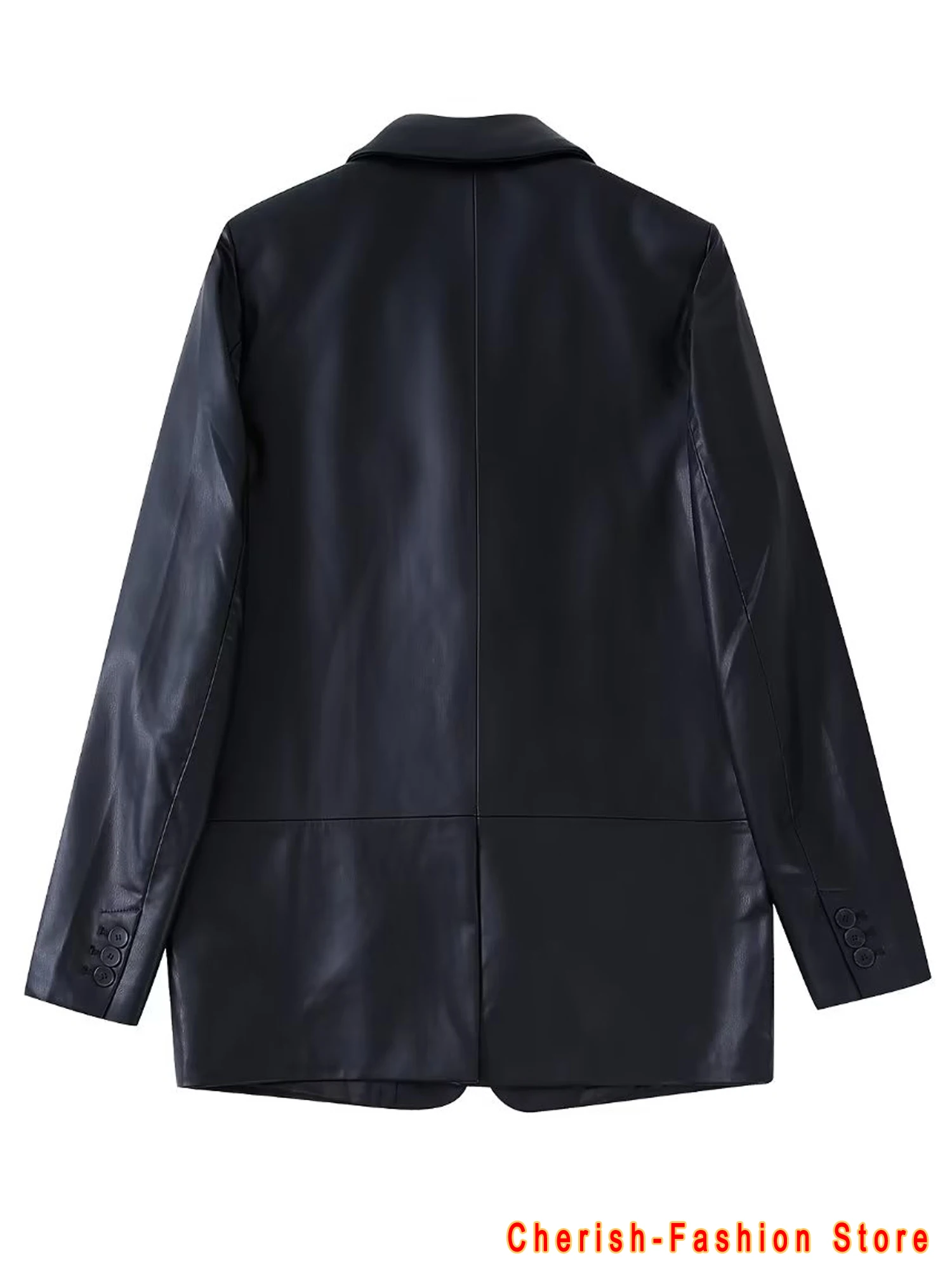 2023 blazer lunghi in ecopelle PU giacca in pelle da donna cappotto giacche da donna nuove di zecca capispalla cappotti da donna tuta in pelle femminile