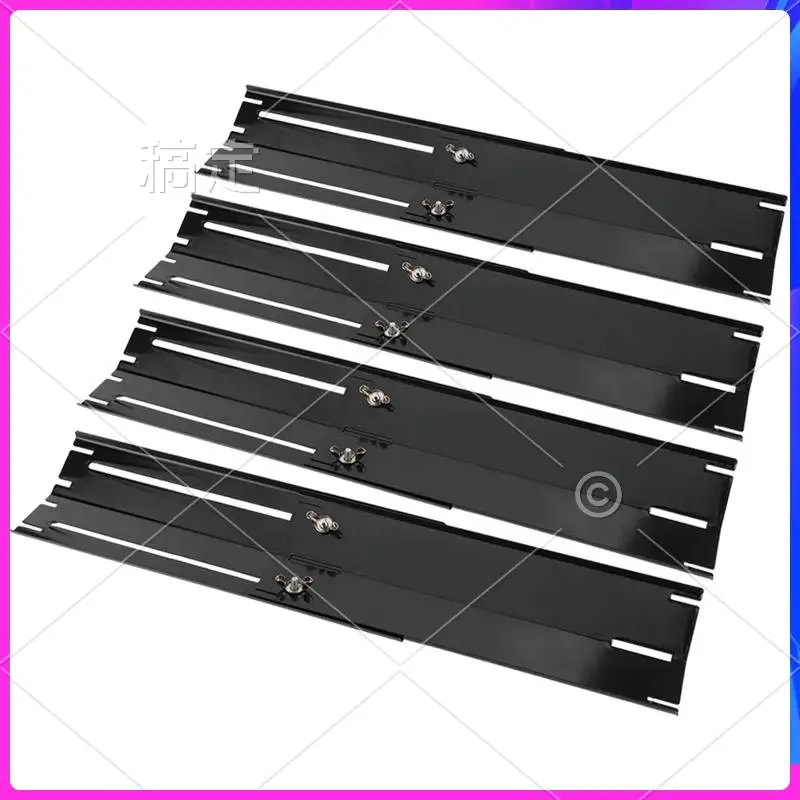 

NEW-4 Pair Adjustable Grill Heat Plate Shield Heat Tent Replacement Parts For BBQ Gas Grill Heat Plate Shield Tent Burner, Durab