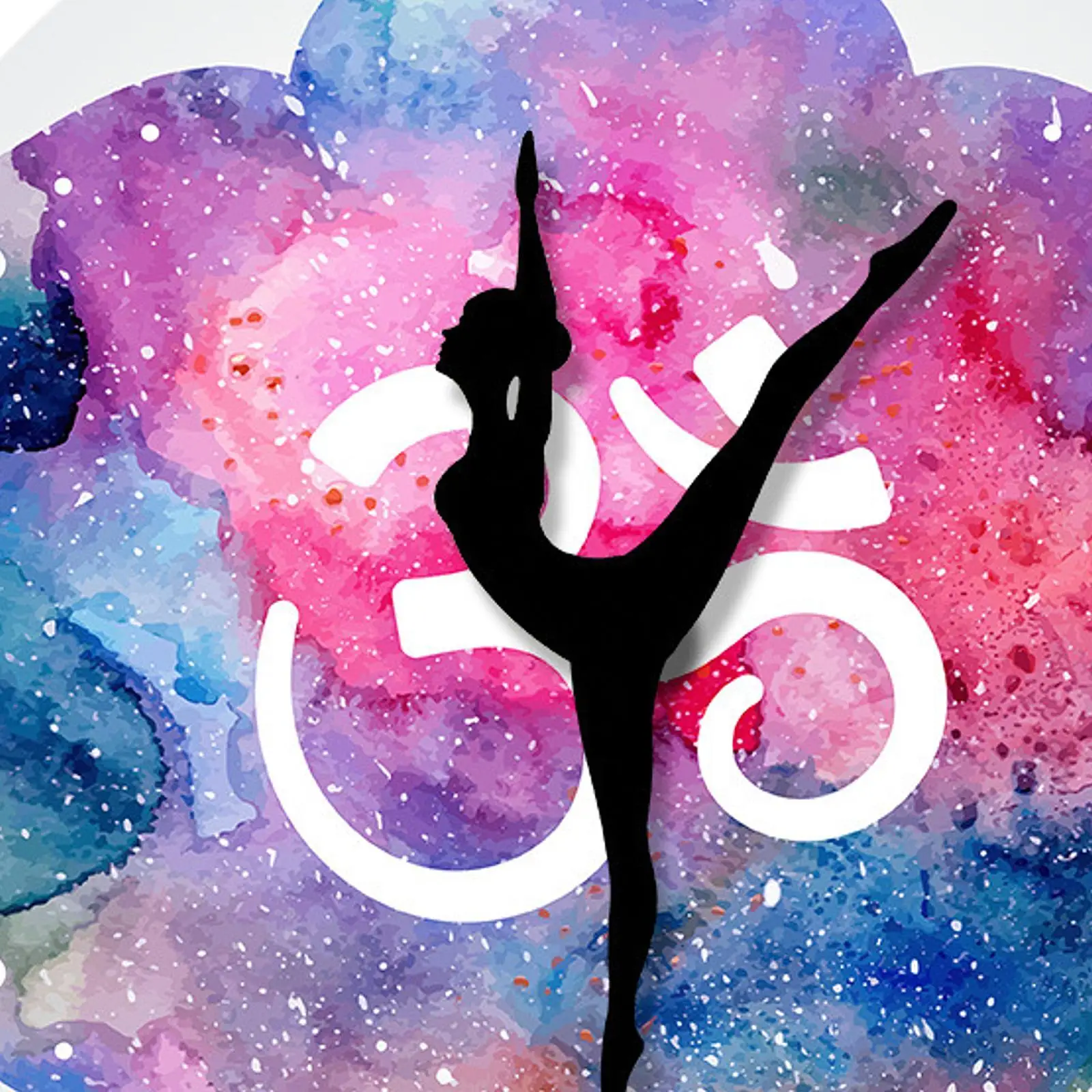 Ballerina Wall Clock Remembrance Gift Minimalist Multipurpose Metal 12inch Clock for Dance Club Hall Way Kitchen Indoor Bedroom