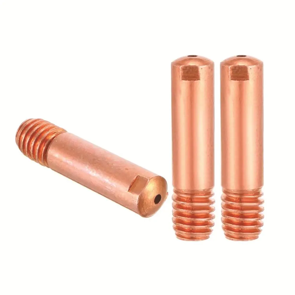 0.6/0.8/0.9/1.0/1.2mm Insulation Soldering Accessories Euro Style For MB-15AK 14AK MIG/MAG Welding Torch Gas Nozzle Contact Tip