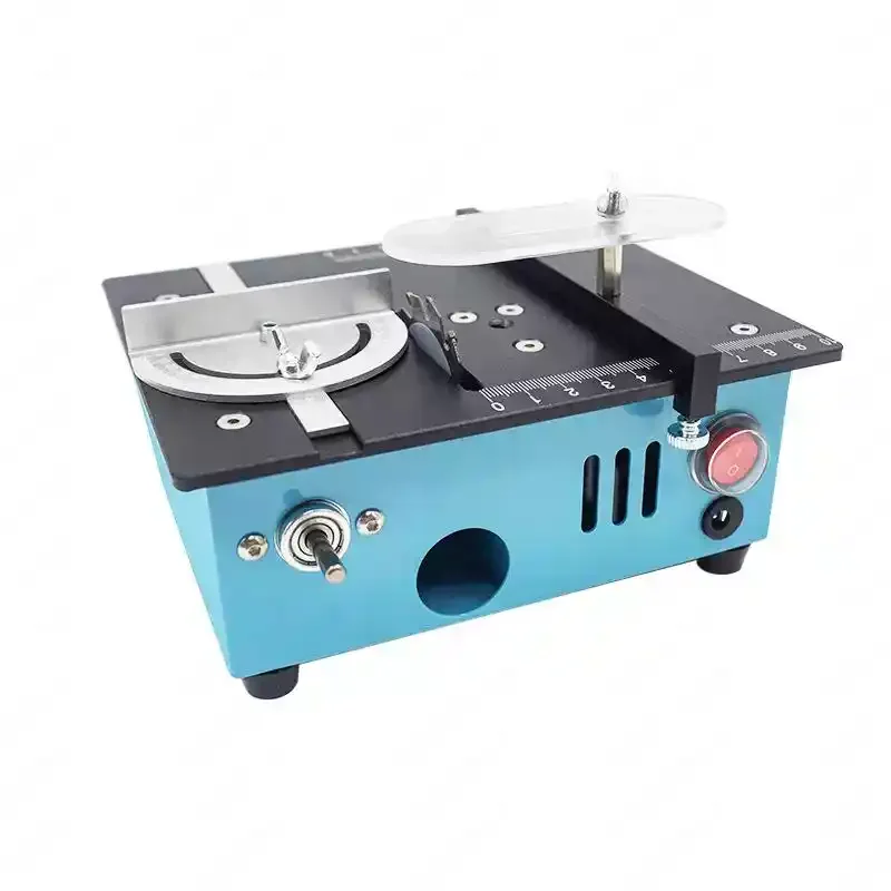 Mini Desktop Table Saw for DIY, Micro Cutting Machine for Acrylic, PCB & Metal, Automatic Home Hobby Saw