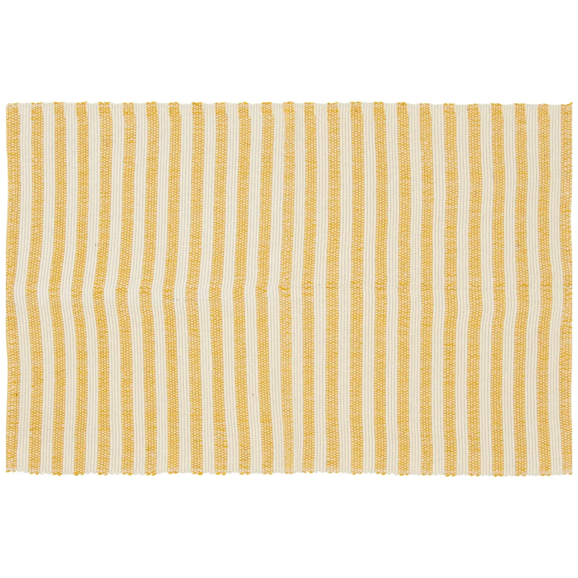 Amarelo Stripe Layering tapete, Home Decor coleção, 24 "x 36"