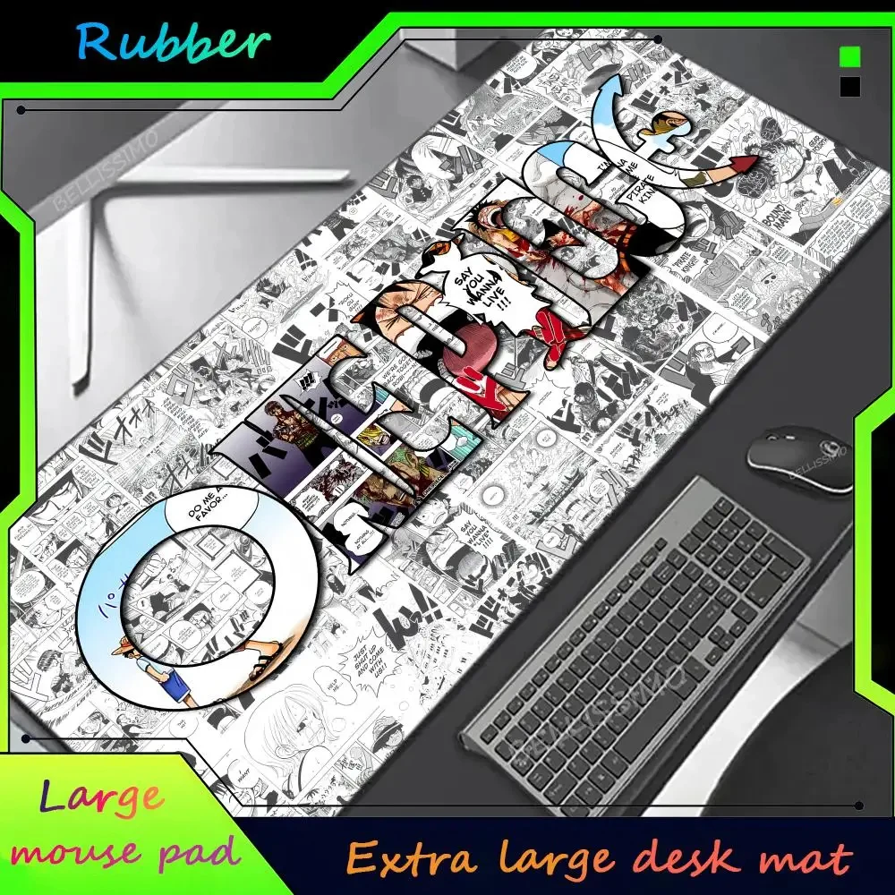 

Anime O-One Pieces XXL Mousepad Large Computer Gaming Accessories Keyboard Pad Rubber Cartoon Desk Mats Anti-slip Laptop Mice Pa