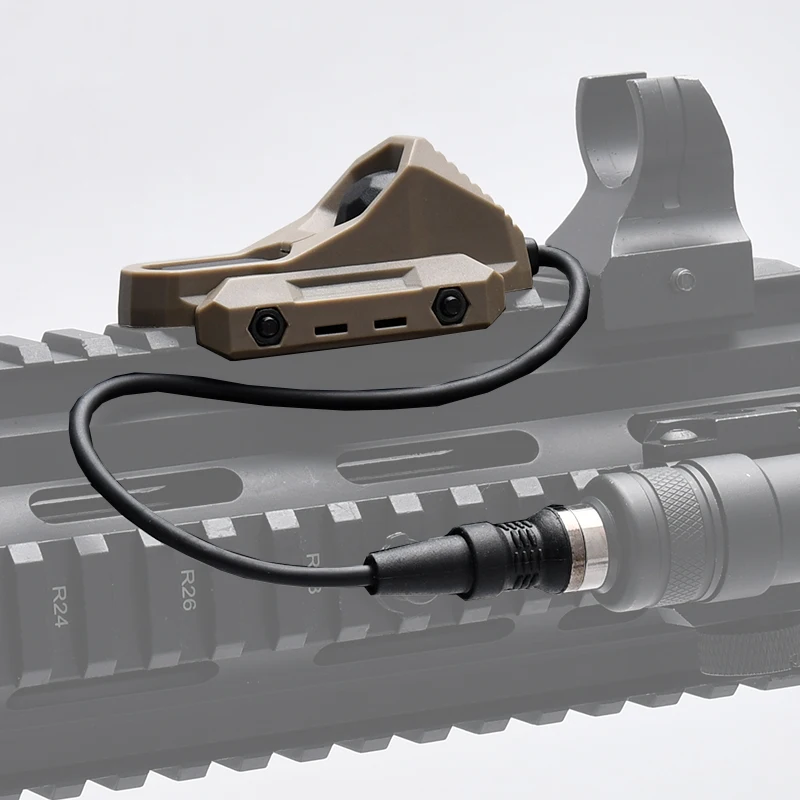 Tactical AXON Wire Switch Single line straight head version switch Dual Function Pressure Switch PEQ NG Flashlight Picatinny Rai