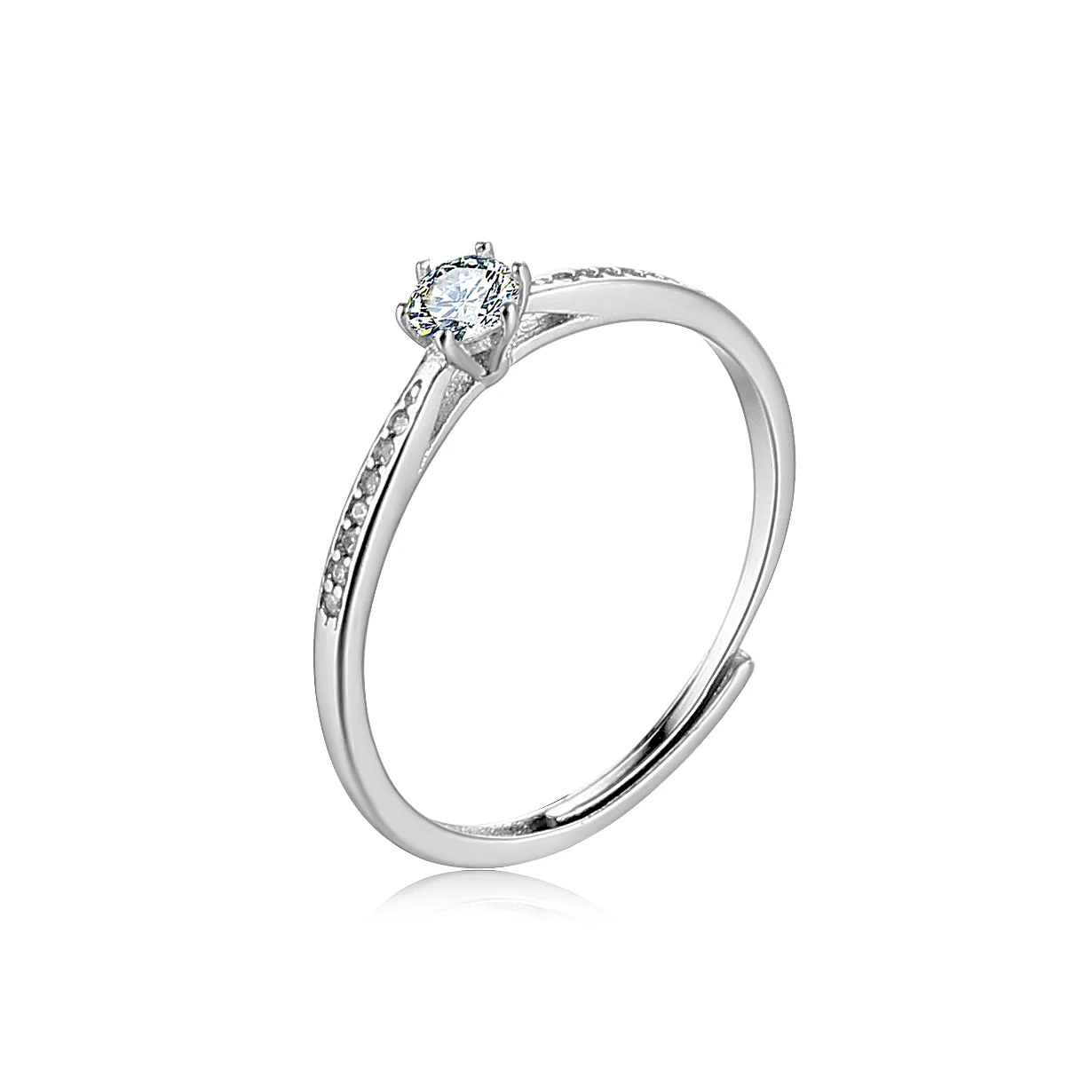 Ryju Zirkon geometrische Ringe für Frauen verstellbare 925 Sterling Silber Ring exquisite Urlaub stapelbare Schmuck Hochzeits feier Geschenk