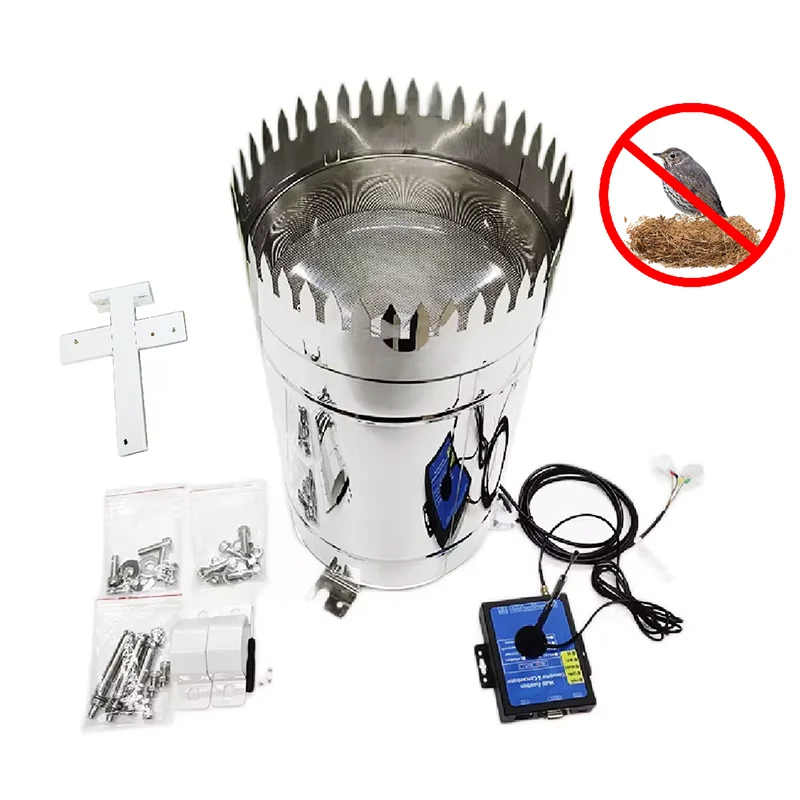 

Pulse RS485 Output Anti bird Kit Stainless Steel Tipping Bucket Gauge For Meteorological Station Rain