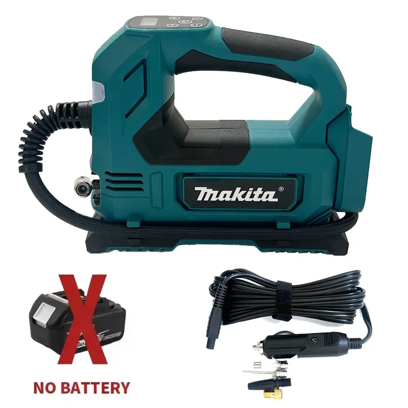 Makita draagbare luchtpomp Automatische draadloze inflator Elektrische luchtpomp Handheld autobandluchtcompressor voor 18V batterij