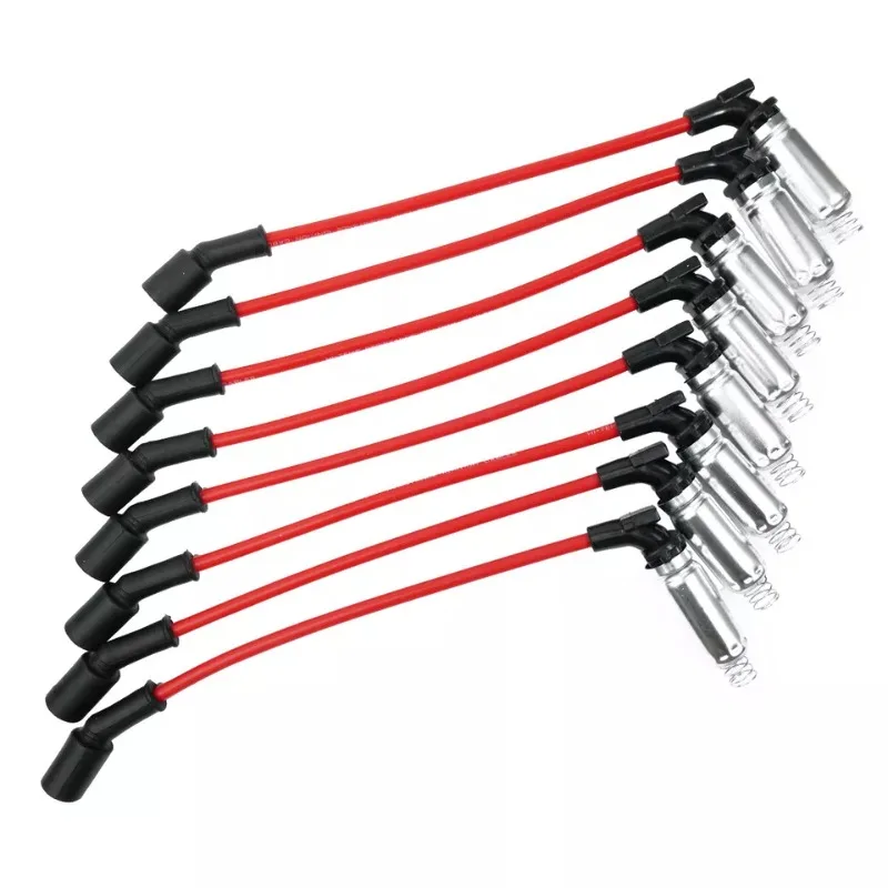 M8-48322 8 Uds Cables de encendido de cable de bujía para Chevrolet Avalanche Express Corvette Silverado GMC Sierra Yukon 8mm 10mm nuevo