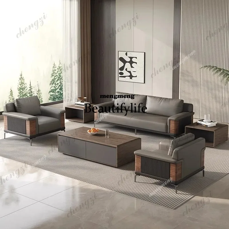 

R134 Italian Popular Office Sofas Coffee Pu Leather President Office Sofas Business Meeting Office Furniture Gado Mai Matasai