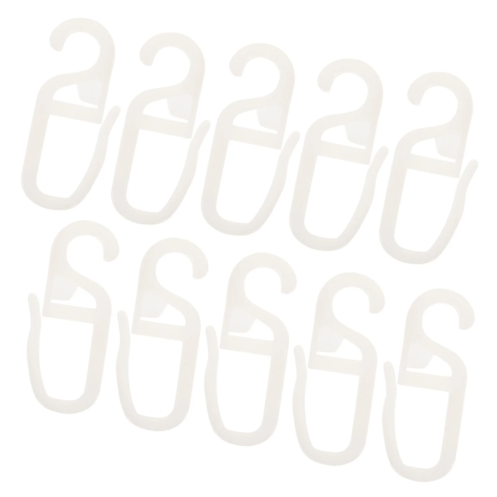 

10Pcs Plastic Curtain Rail Hooks Shower Curtain Track Hanging Hooks Replacement Bath Drapery Accessories