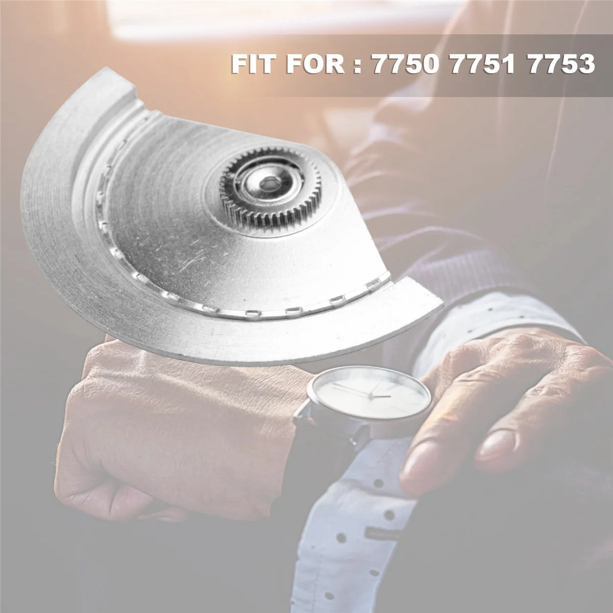 Accesorios de reloj de movimiento mecánico automático, Rotor de repuesto, peso oscilante para herramientas de relojero 7750 7751 7753