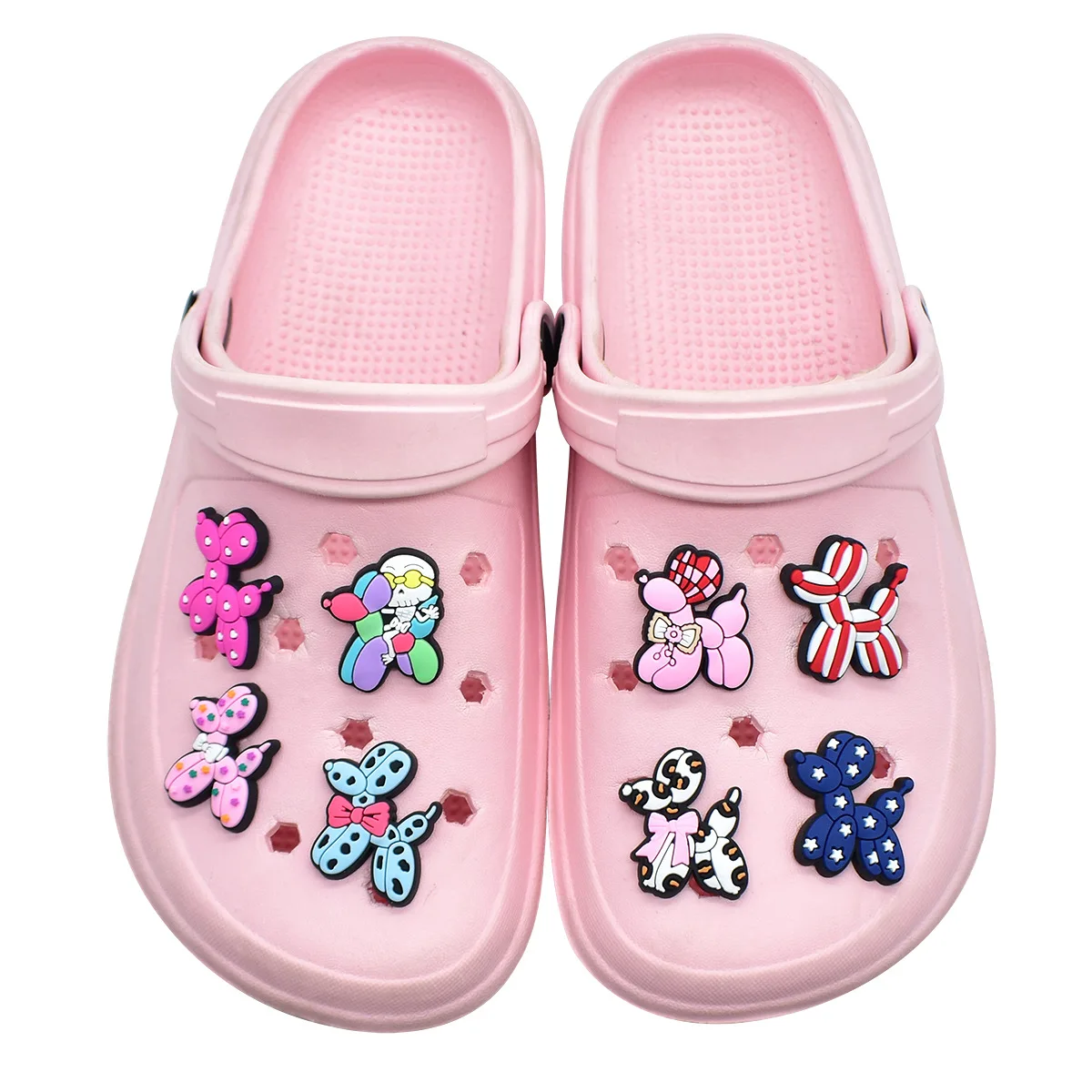 New Cartoon Balloon Dog Clog Charms Soft PVC Detachable Shoe Buttons Waterproof Multi Styles Trendy DIY Shoe Decor Accessories