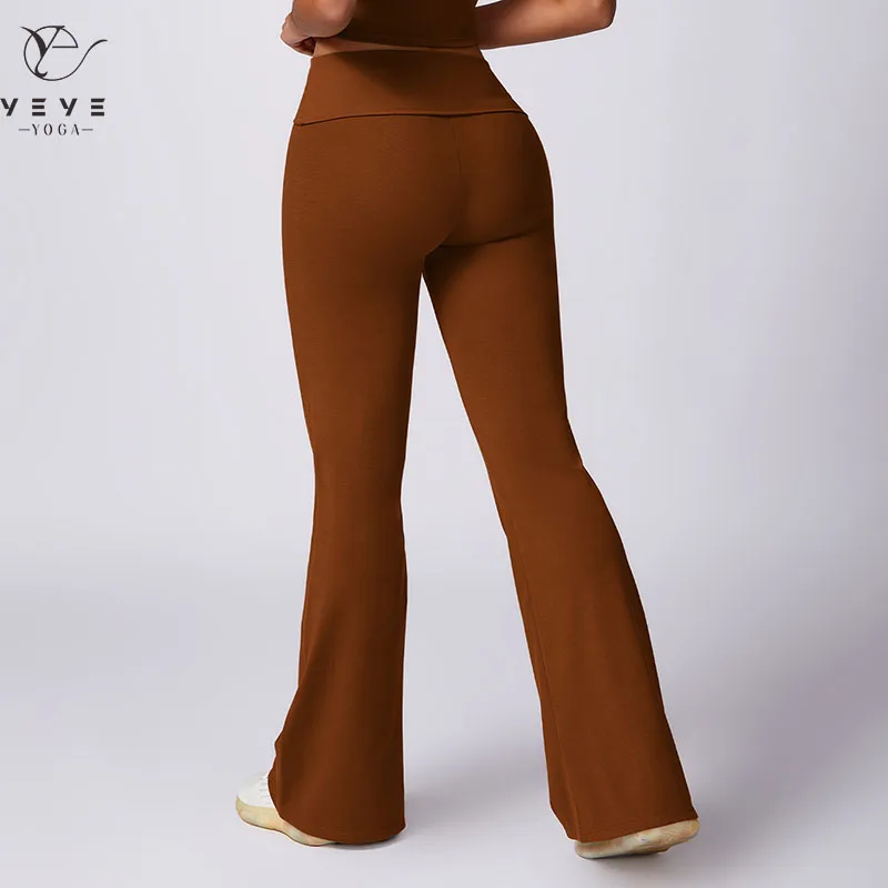 High Waist Dance Pants Women Running Quick-Drying Casual Bell-Bottoms Sports Flared Leggings Women 8713