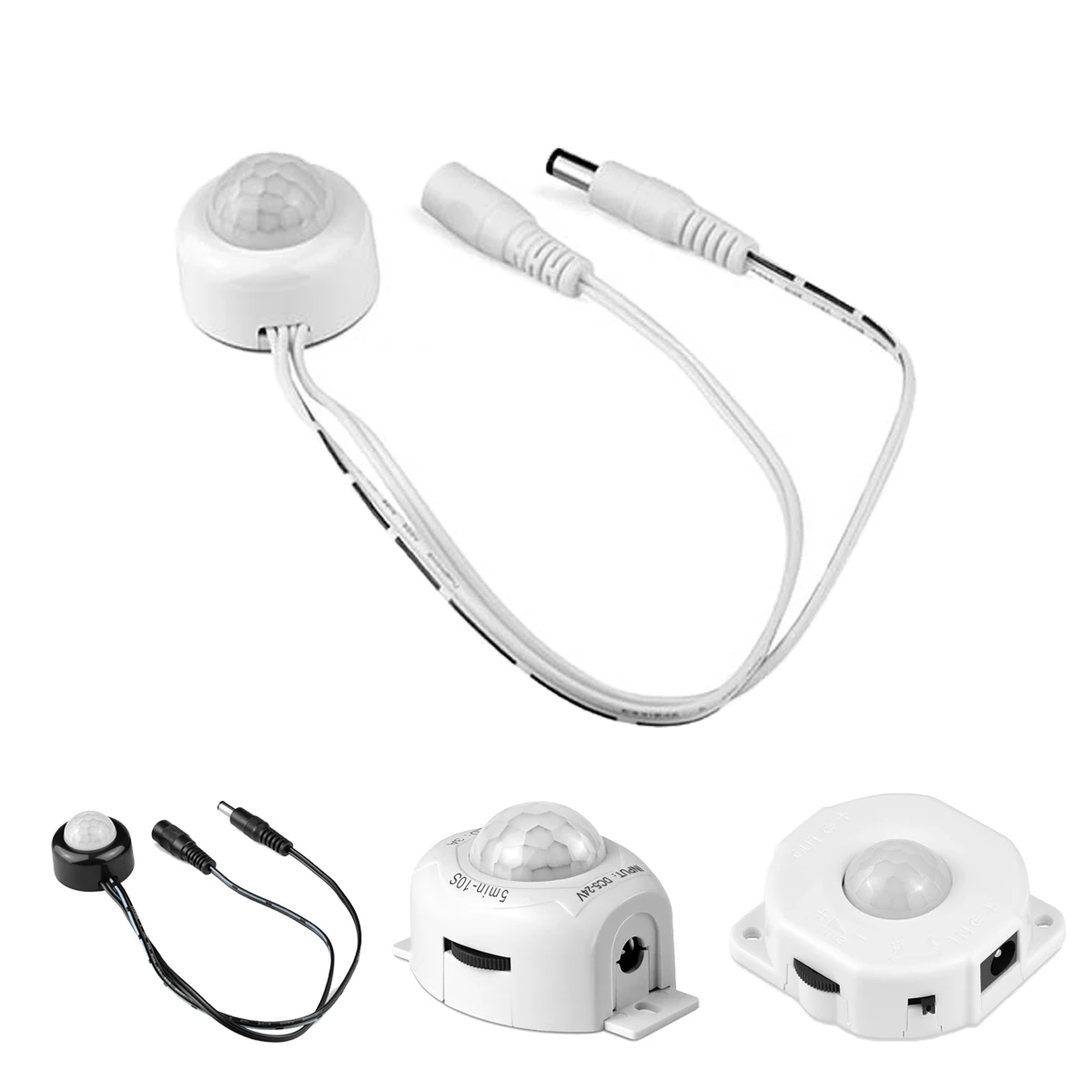 PIR Motion Sensor for DC 5V-24V LED Strip/LED Bar Human Body Infrared Induction Light Switch Night Detector Adjustable Timer