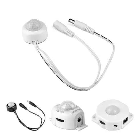 PIR Motion Sensor for DC 5V-24V LED Strip/LED Bar Human Body Infrared Induction Light Switch Night Detector Adjustable Timer