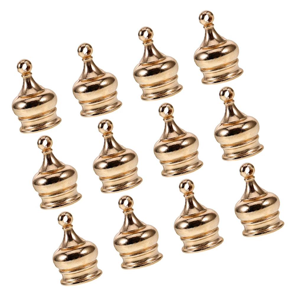 

12 Pcs Decorative Nut Crown Shaped M10x1 Thread Hand Tightened Lamp Parts Glass Shade Home Lighting Accessories
