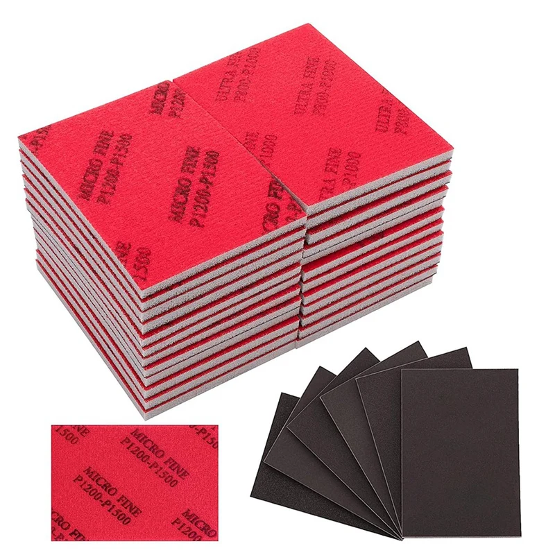 

ABPQ-320-3000 Grit Sanding Sponge Set, Fine Foam Sanding Pads, Wet Sanding Paper, Sanding Sponges For Wood, Drywall Sanding