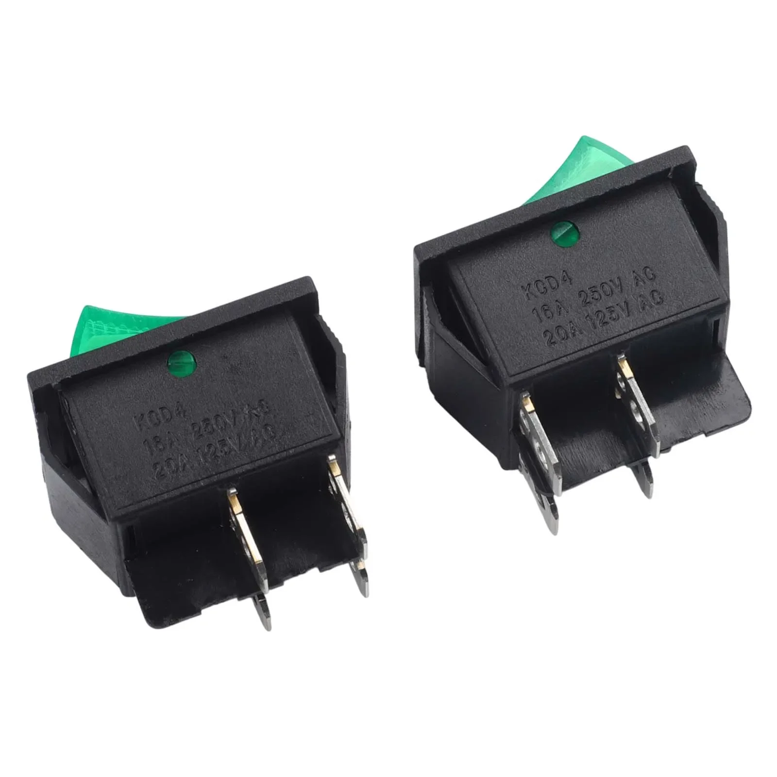 Rocker Switch Set 4Pin Rocker Switches 35A 125V Rating Easy Operation Long-lasting Performance For High-Current Applications