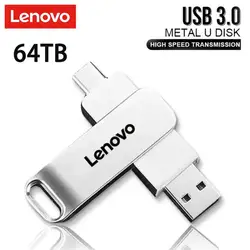 Lenovo 16TB USB Flash Drive 2 In 1 Lightning Pen Drive 1TB U Disk For Iphone Android OTG Pendrive usb Memory Stick For Laptop PC