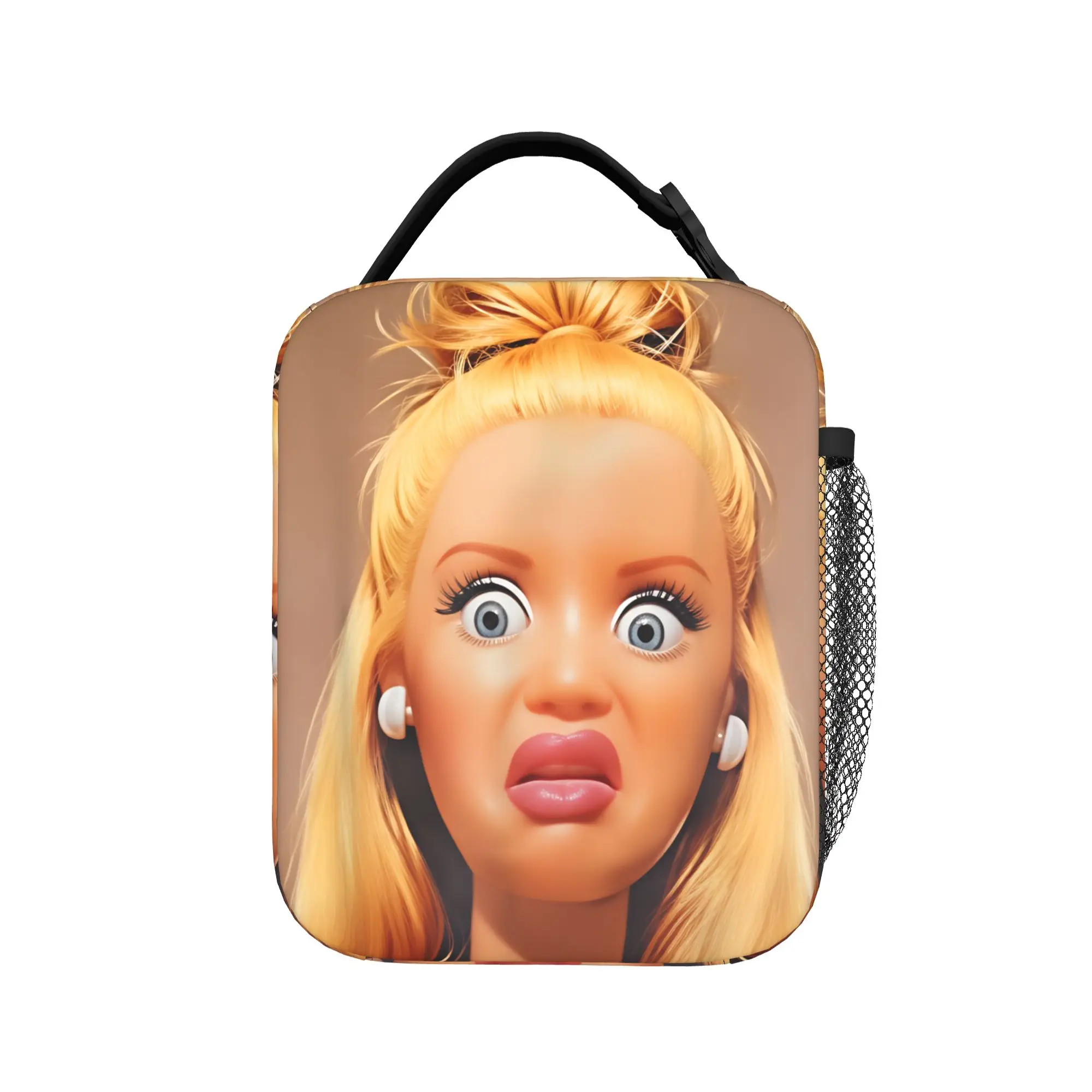 

Сумка-холодильник Dislike Doll Baby: портативная термосумка на молнии для женщин, дорожная сумка-тоут из оксфорда с принтом, модная термосумка для обедов