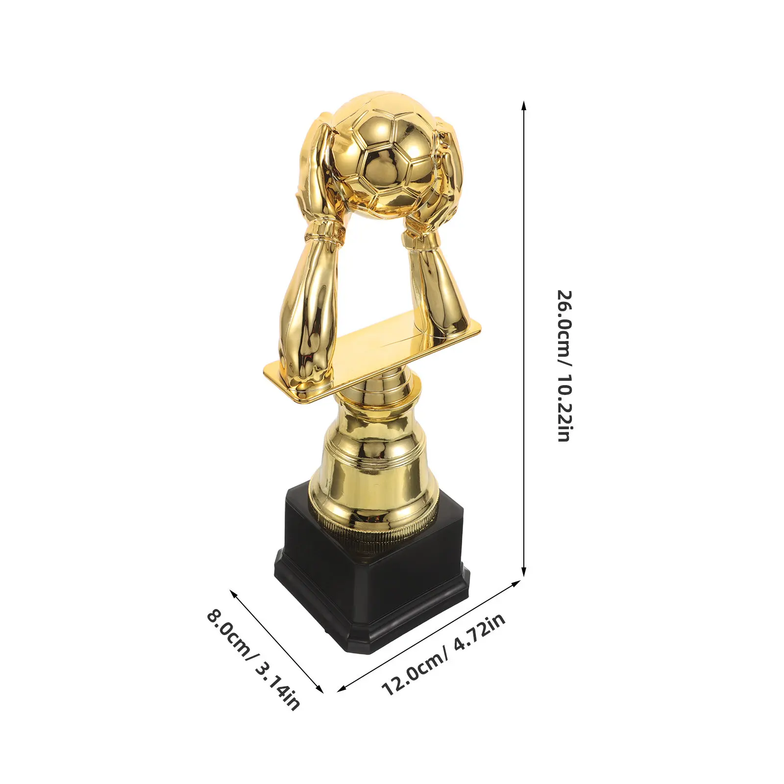 Soccer Goalkeeper Trophy Plastic Golden Football Trophy Cup Winner Award for Soccer Fan Souvenir Sports Competition Prize
