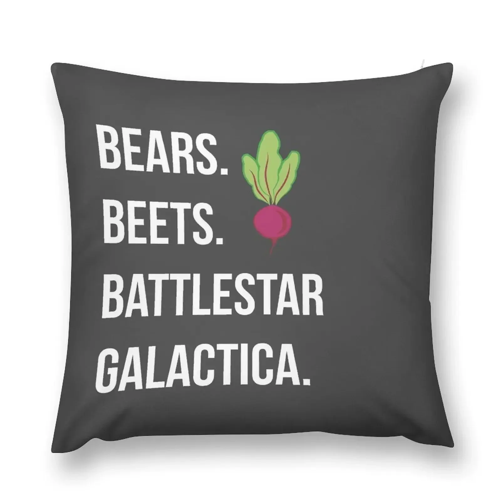 

Bears. Beets. Battlestar Galactica. - The Office Throw Pillow Cushion Cover Luxury covers for pillows pillow