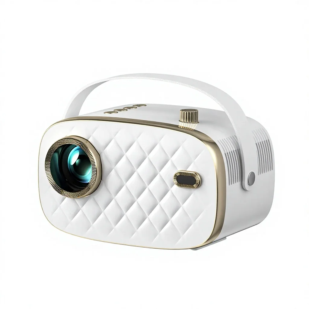 Portable Android 11 Projector Mini LCD 4K Ready Short Throw Pico with Built-in Speakers 8GB Storage for Home Theater