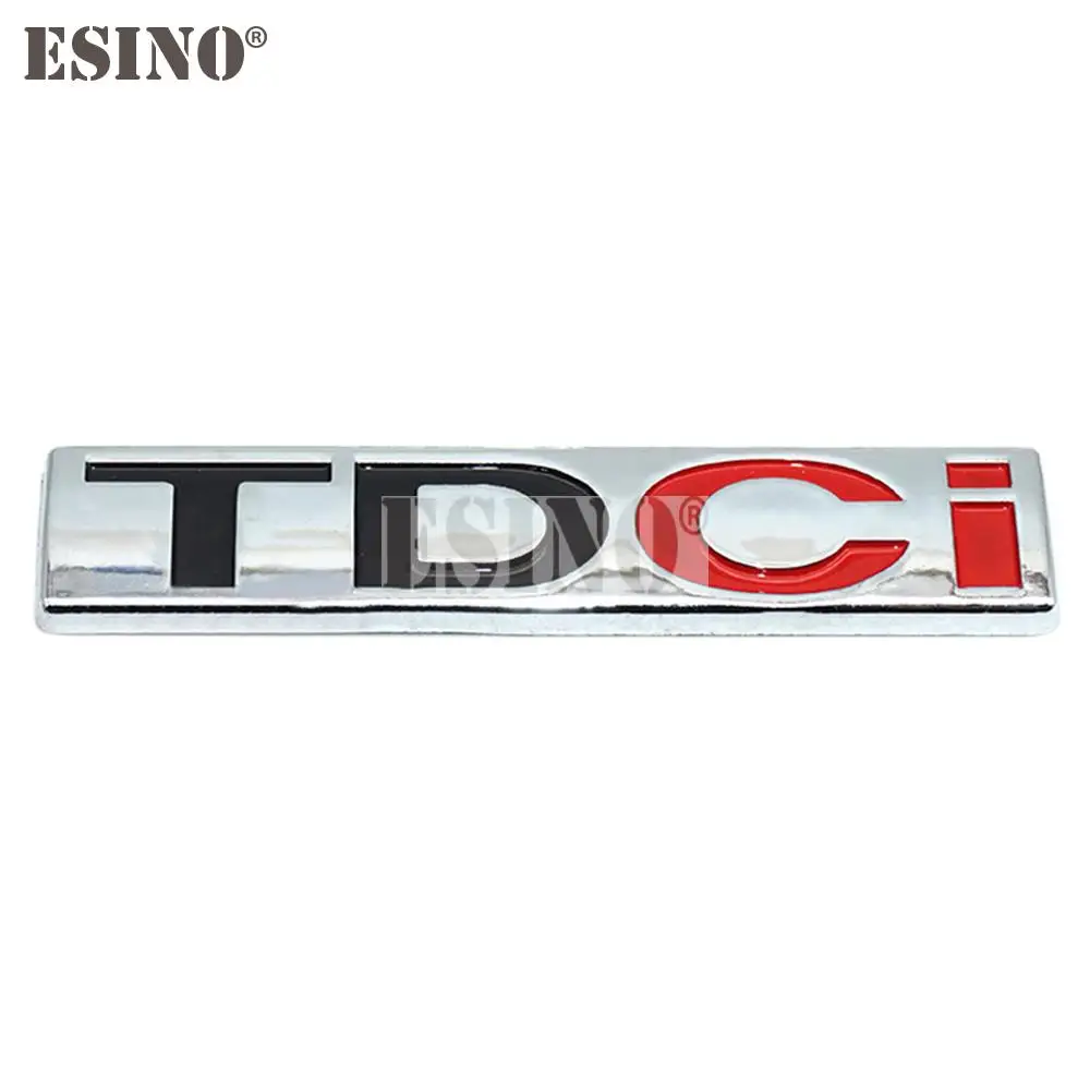 Car Styling 3D TDCI Car Trunk Metal Zinc Alloy Emblem Rear Body Tailgate Accessory Adhesive Badge for Ford Kuga Explorer Transit