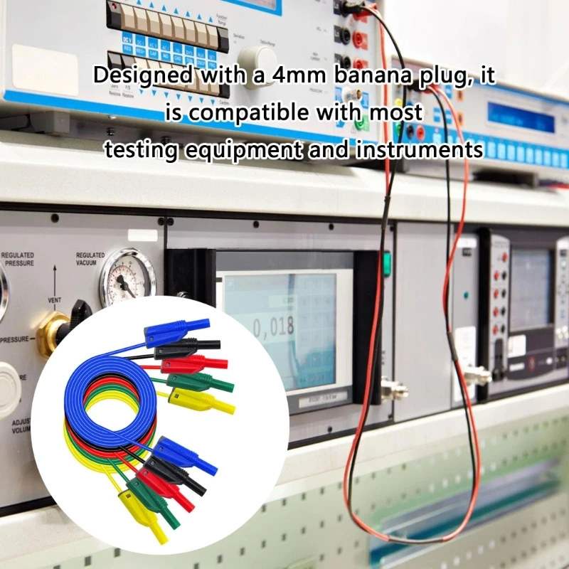 

4mm Banana Plugs Test Cables Multipurpose 4mm Banana Test Leads Universal Compatibility Simple Installs for Multimeter B03E