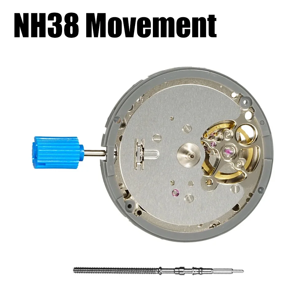 High Quality NH38A Mechanical Movement Mod Automatic Watch Mechanism 24 Jewels High Accuracy NH38 Movement Repair Parts DIY