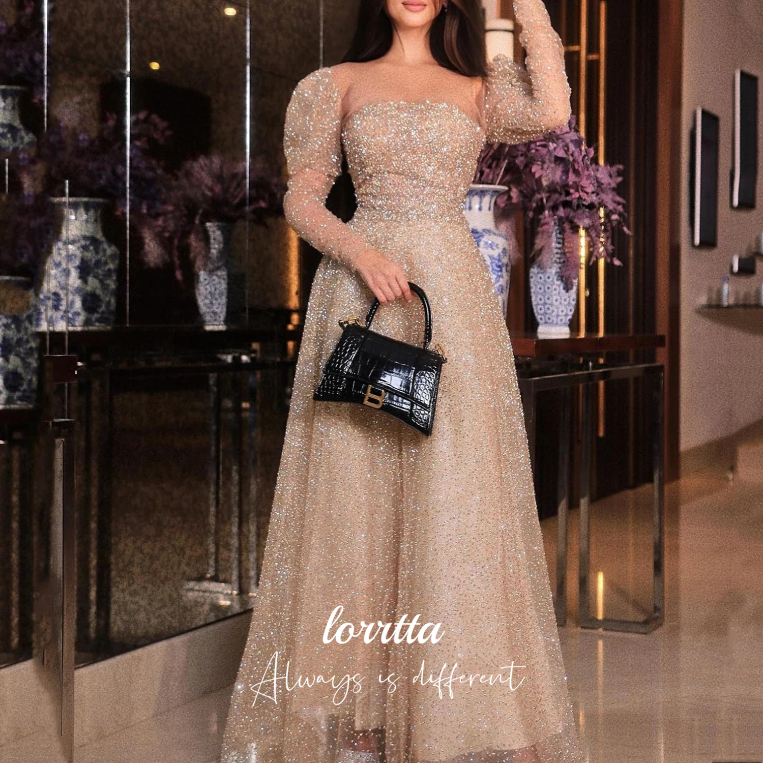 

Lorrtta Customized Birthday Dresses Luxury 2025 Special Occasion Dress Elegant Dresses for Guest Wedding Women's Evening Dress