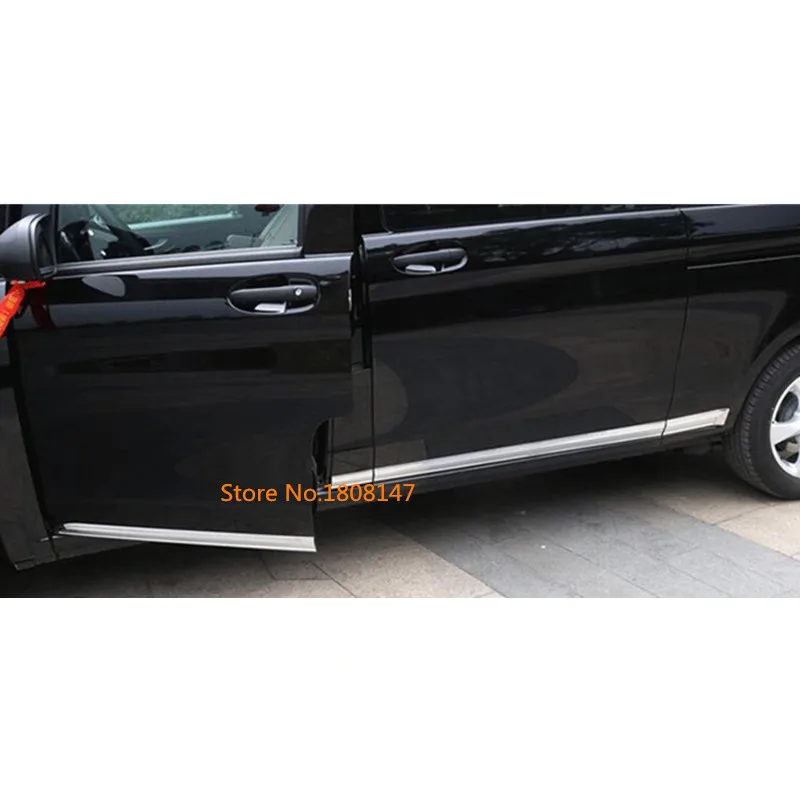 Car Cover Side Body Door Trim Strip Molding Stream Lamp Panel Bumper Hood For Benz Vito W447 2016 2017 2018 2019 2020 2021 2022
