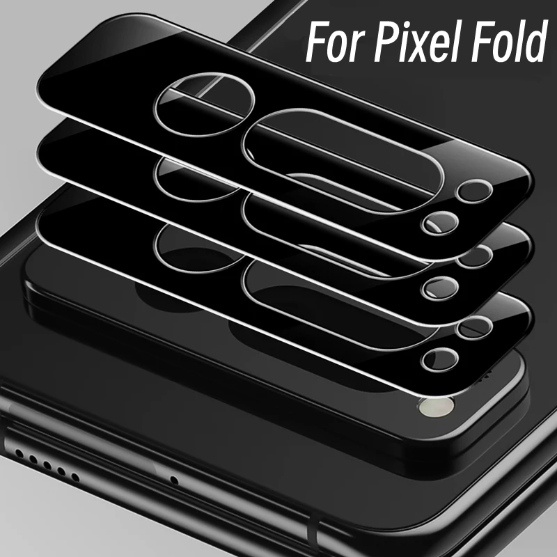 1/3 Stuks Achterkant Lensbeschermer Voor Google Pixel Vouwen Anti-Kras Gehard Glas Voor Google Fold Gebogen Achterste Camera Beschermende Film